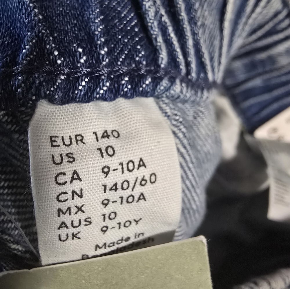 Boys' Size 10 H&M Cotton Pull-On Denim Pantalon Joggers - Picture 8 of 9